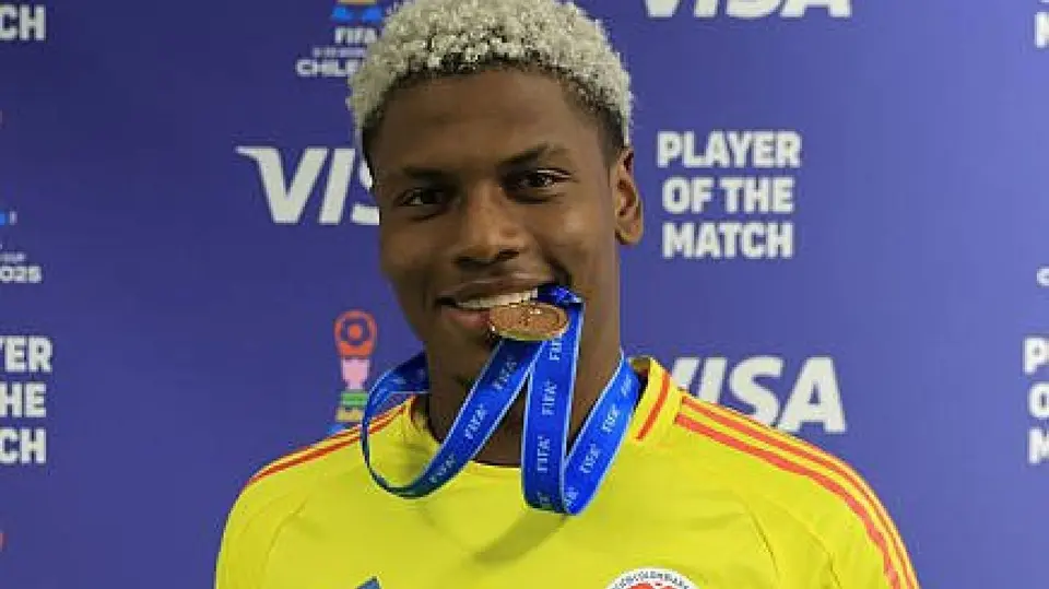 Óscar Perea con Colombia | CAPTURA DE PANTALLA