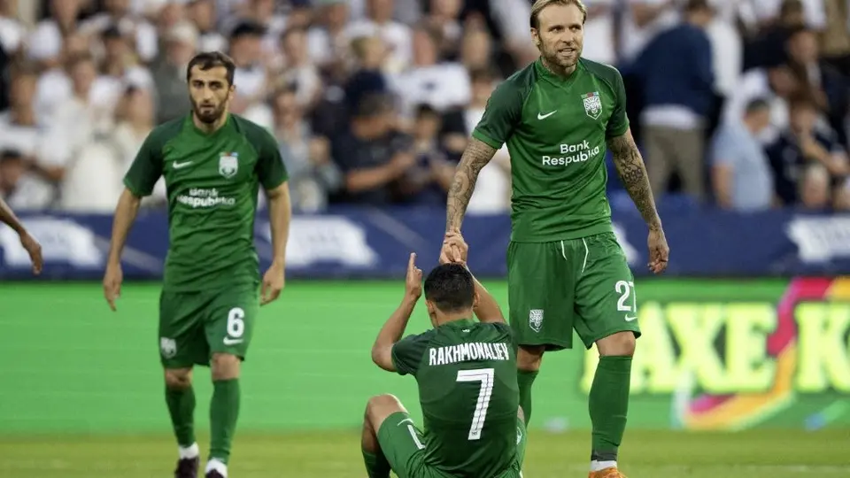 Jugadores de Sabah FK durante un partido de clasificación a Champions League | AFP