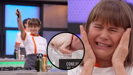 “Es un bebé”: Nailea Norvind rompe en llanto al cocinar un conejillo de indias en Top Chef VIP
