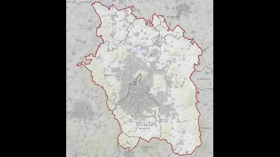 La Zona Metropolitana del Valle de México ahora está integrada por 84 municipios y alcaldías de cuatro entidades. / Redes sociales