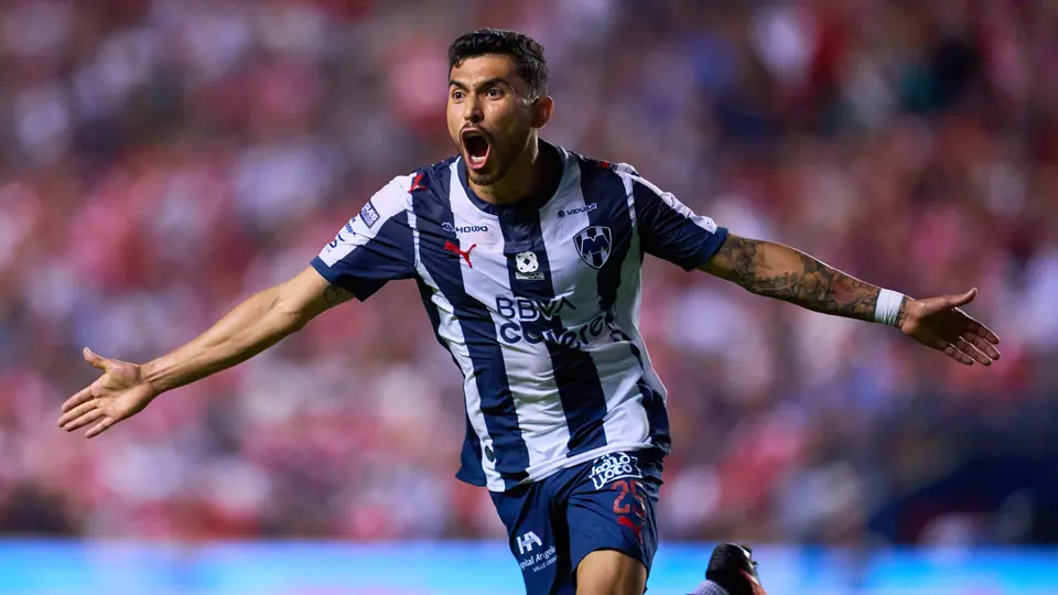 Orbelín Pineda celebra gol | Rayados vs Chicago Fire