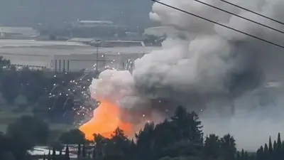 ¡ÚLTIMO MOMENTO! VIDEO: Explota oootro polvorín en Tultepec; enorme columna de humo alarma a vecinos
