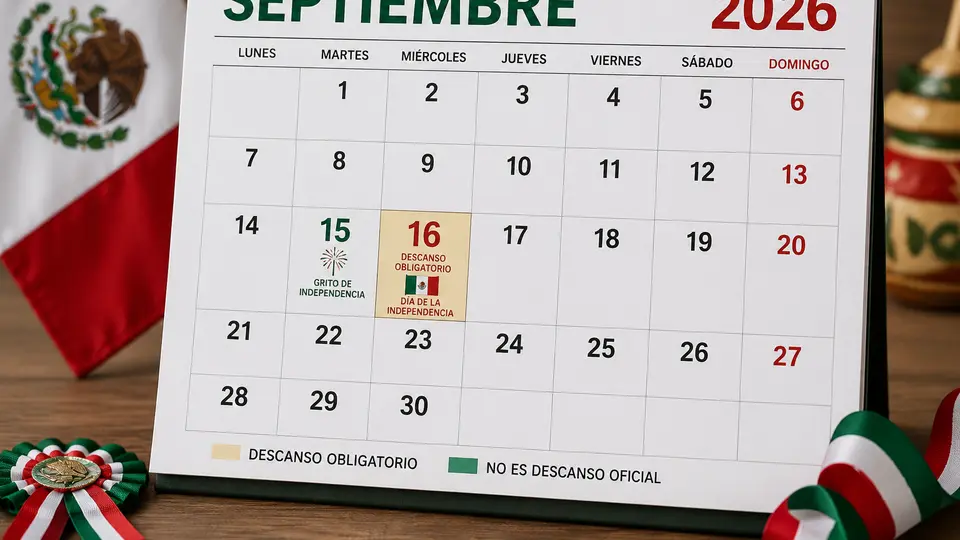 Días festivos de septiembre ¿cuáles son descanso obligatorio y se pagan doble?