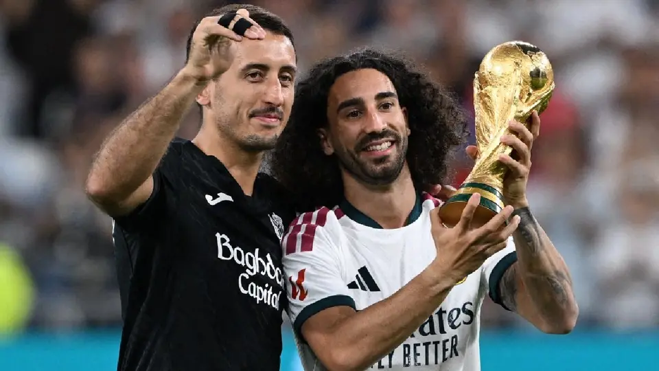 Marc Cucurella compartió su homenaje en el Santiago Bernabéu con Mikel Oyarzabal