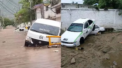 VIDEO: Así quedó Acapulco tras fuertes lluvias; hay inundaciones, autos arrastrados y una mujer muerta