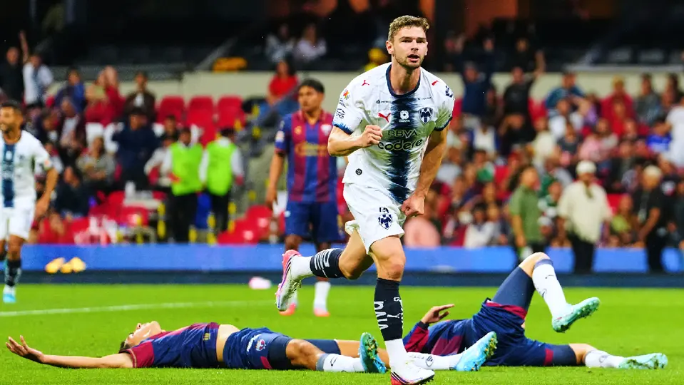 Hugo Cuypers, jugador de Rayados, tras anotar ante Atlante en el Apertura 2026 | IMAGO7