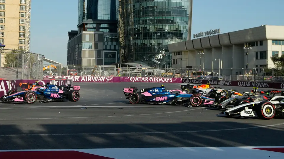 Franco Colapinto se llevó a Pierre Gasly y Lando Norris | AP