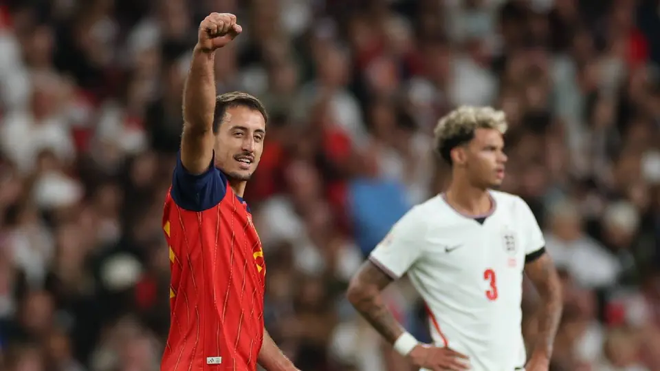 Mikel Oyarzabal tras marcar con España en UEFA Nations League | AP