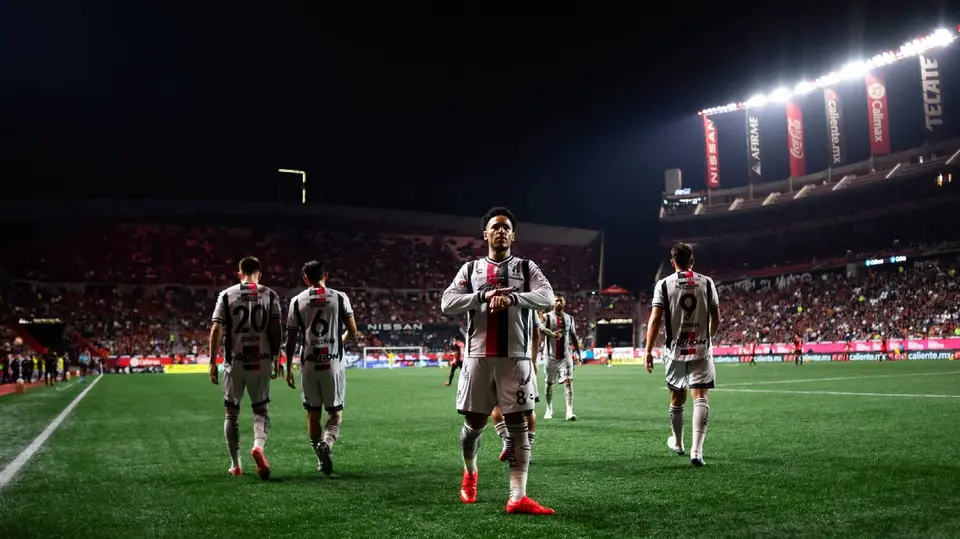 Ryan Mmaee tras anotar con Atlas ante Xolos en el Apertura 2026 | IMAGO7