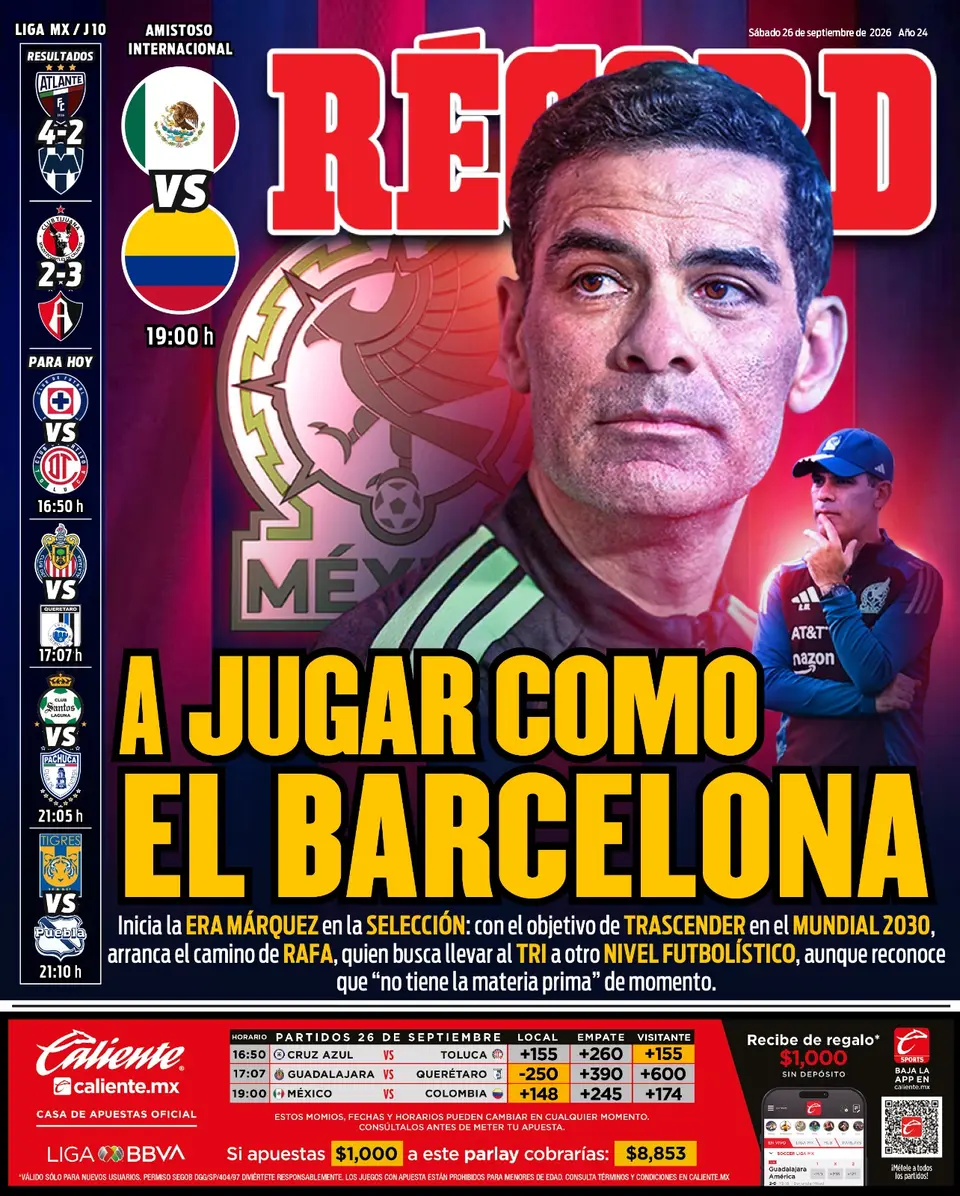 Portada RÉCORD 26 septiembre 2026