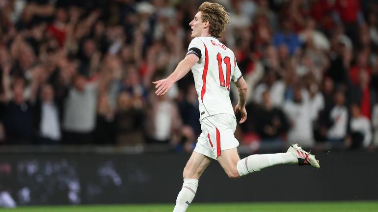 Anthony Gordon tras anotar con Inglaterra en Nations League | AP