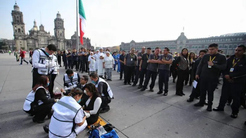 México realizó macrosimulacro en conmemoración de los sismos de 1985 y 2017