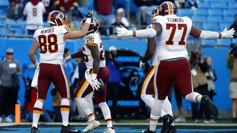 Derrius Guice comandó la victoria de los Redskins sobre Panthers