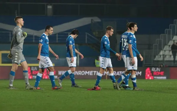 Jugadores del Brescia cabizbajos l EFE