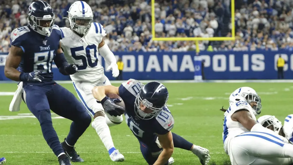 Titans aplastó a Colts y presiona a Houston por la cima de la AFC Sur 2019