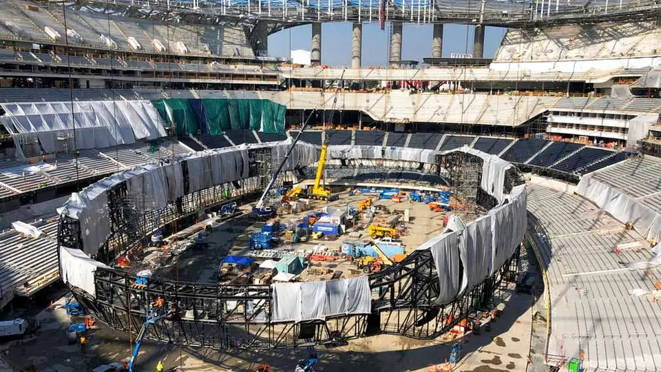 Rams de los Angeles, con 'esperanza' de debutar en el SoFi Stadium con fanáticos
