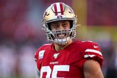 George Kittle, de los San Francisco 49ers, mostró su peculiar forma de entrenar en casa
