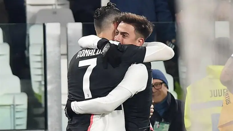 VIDEO: Cristiano y Paulo Dybala se 'besan' en eufórico festejo de Juventus