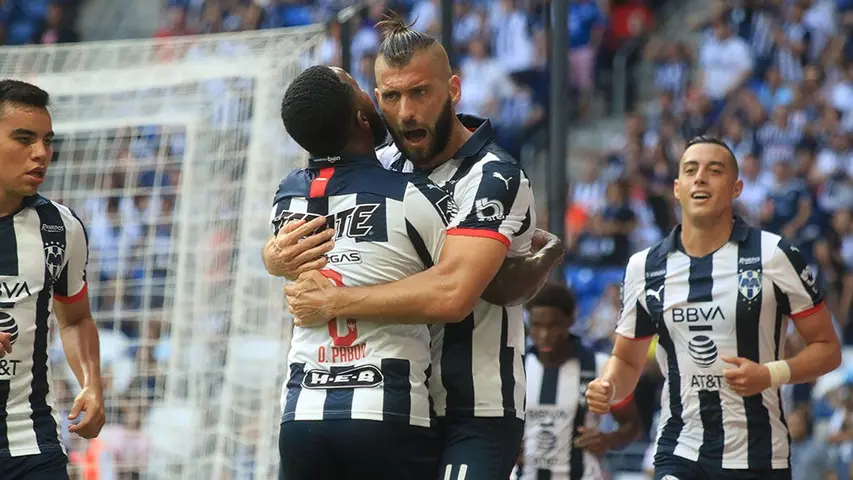 Nico Sánchez celebra un gol con Rayados | IMAGO7