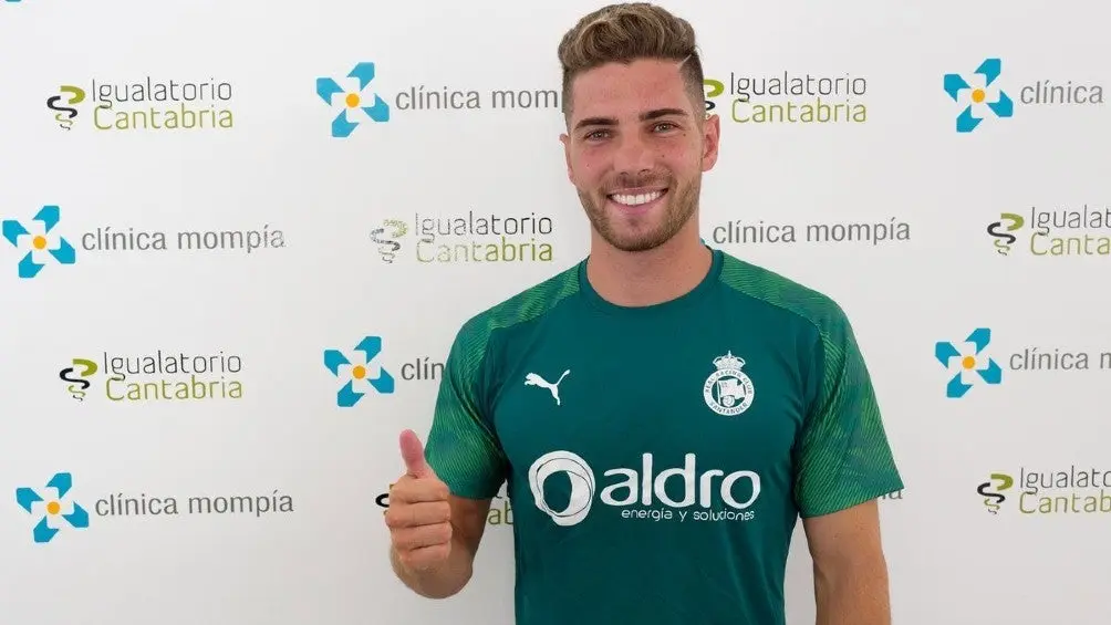 Luca Zidane, portero del Racing de Santander | TWITTER @REALRACINGCLUB
