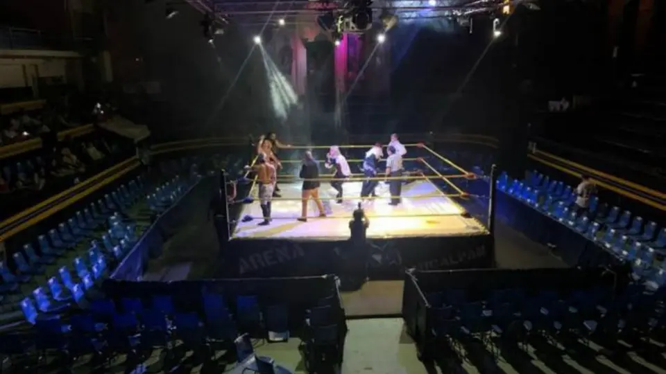 Función de lucha libre en Naucalpan se realizó sin público por coronavirus