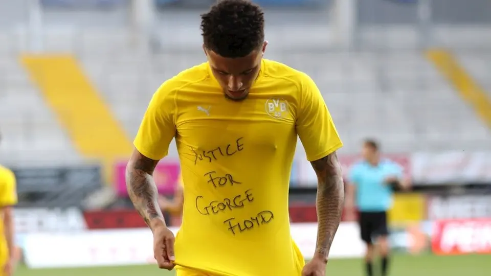 Jadon Sancho se una a la causa y también pide justicia para George Floyd
