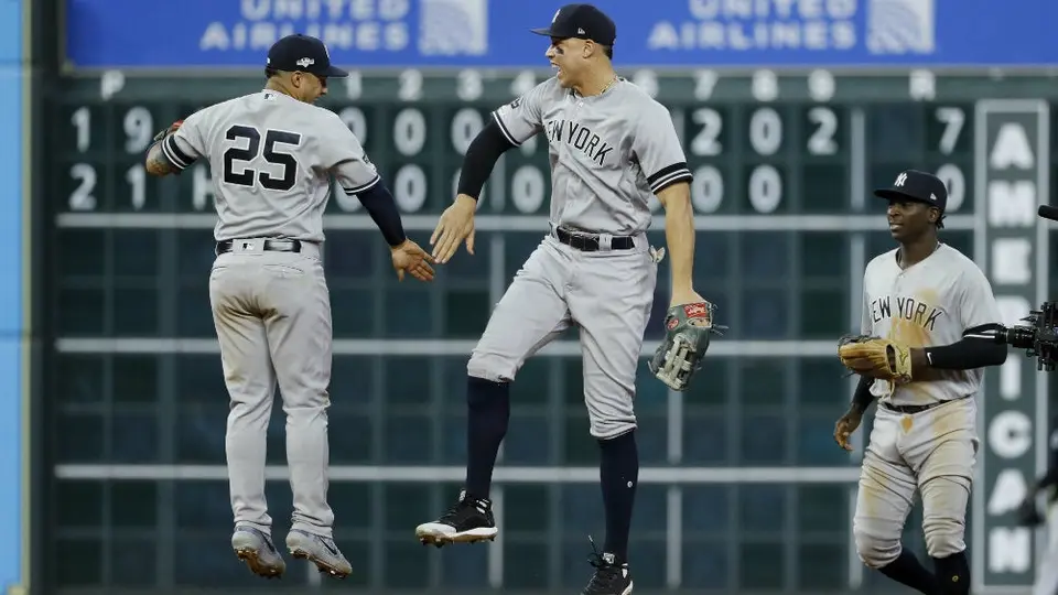 Yankees blanqueó a los Astros en juego uno de la SCLA