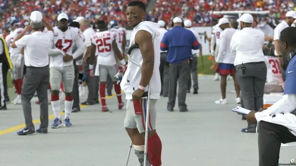 Saquon Barkley no estará con los Giants para el duelo contra New England
