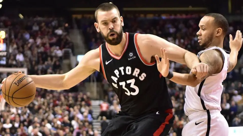 Marc Gasol, baja indefinida de los Raptors por una lesión muscular