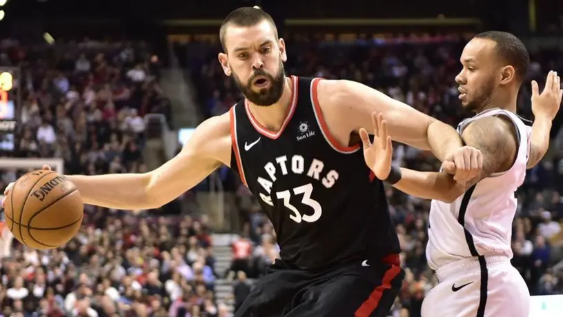 Marc Gasol, baja indefinida de los Raptors por una lesión muscular