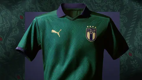 Italia presentó playera verde inspirada en el Renacimiento