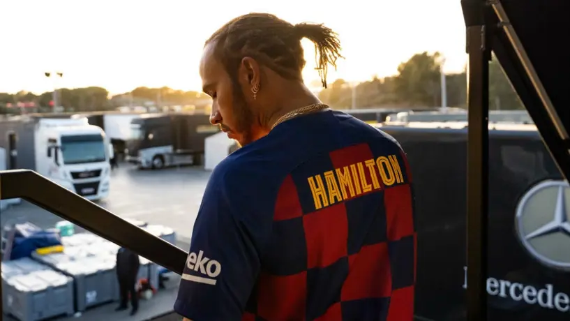 Lewis Hamilton apoyó al Barcelona previo al Clásico español