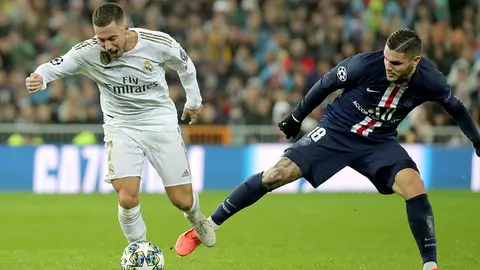 Eden Hazard se lesionó en el partido Real Madrid vs PSG