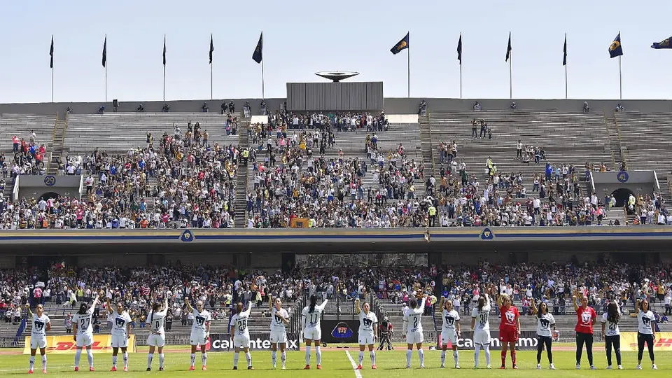 Pumas Femenil debutó en el Olímpico Universitario con un empate ante Cruz Azul