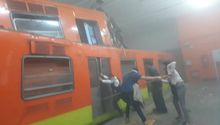 VIDEO: Choque de trenes en Metro Tacubaya deja un muerto y varios heridos