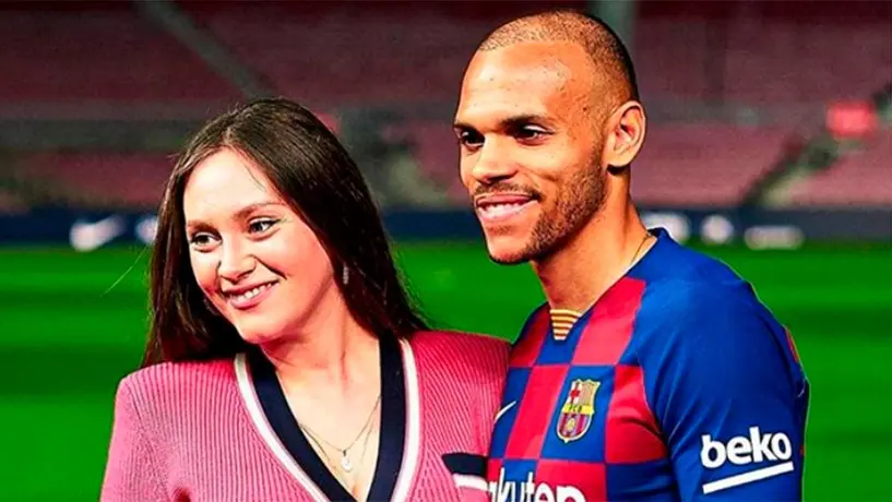 Barcelona: Esposa de Braithwaite creyó que él le era infiel antes de fichar con Barça