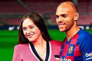 Barcelona: Esposa de Braithwaite creyó que él le era infiel antes de fichar con Barça