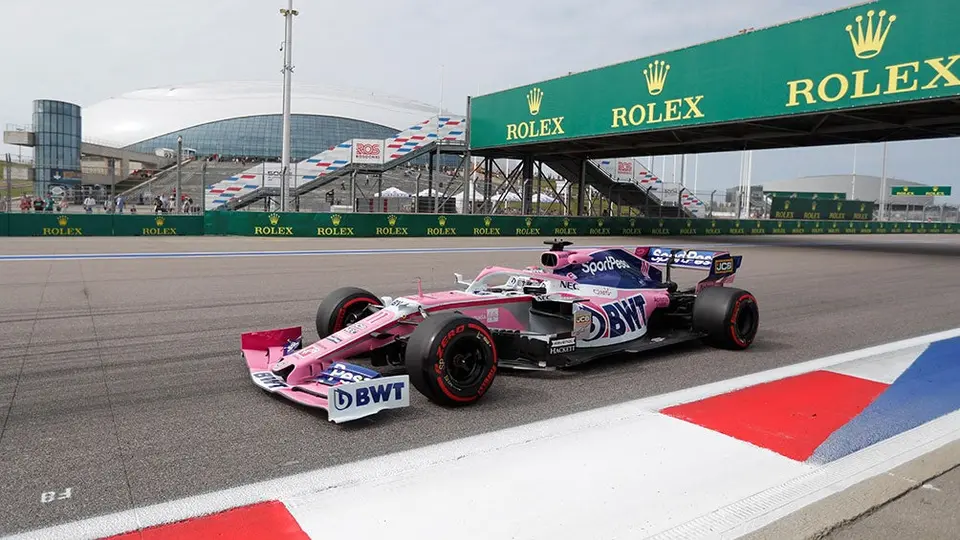 Checo Pérez finalizó séptimo en el Gran Premio de Rusia