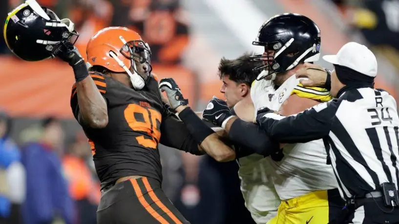 Myles Garrett aseguró en su apelación que Rudolph le dijo un insulto racista