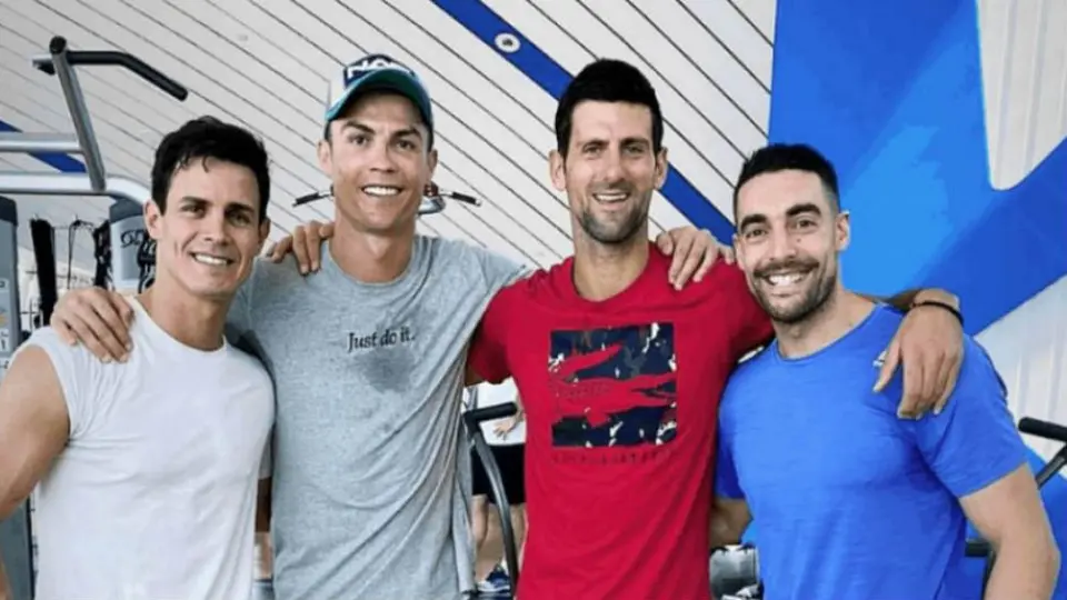 Cristiano Ronaldo le enseñó a saltar a Novak Djokovic 