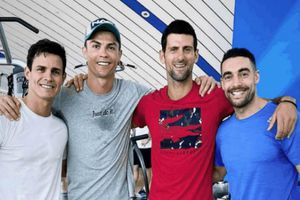 Cristiano Ronaldo le enseñó a saltar a Novak Djokovic 