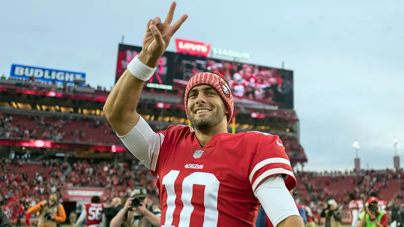 Garoppolo, con los peores números entre los QBs que llevaron a 49ers al Super Bowl