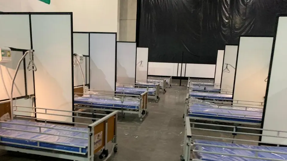 Centro Banamex, convertido en hospital para coronavirus
