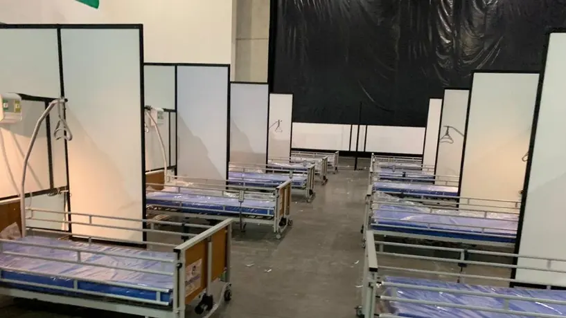 Centro Banamex, convertido en hospital para coronavirus