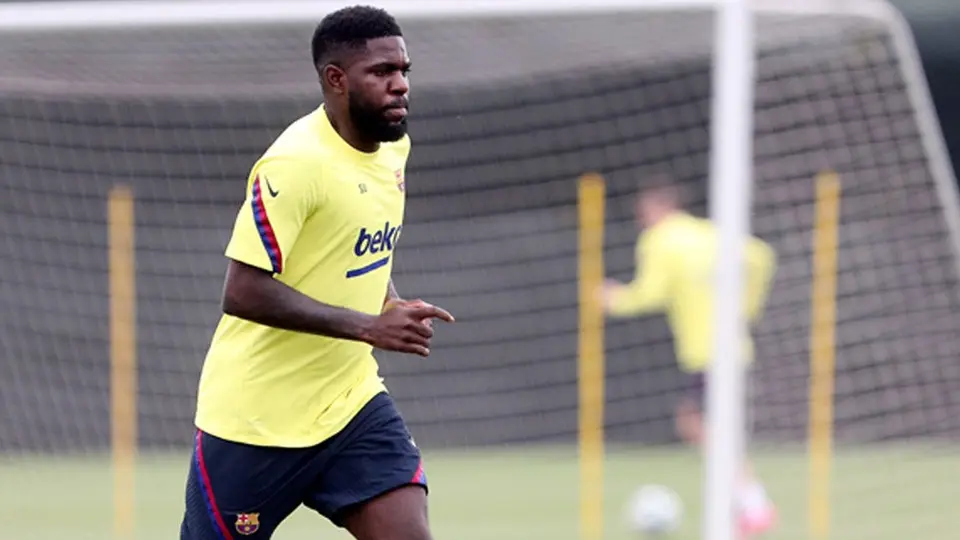 Samuel Umtiti, primer lesionado del Barcelona tras el confinamiento