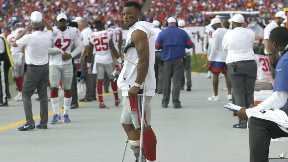 Giants pierde a Saquon Barkley al menos seis semanas por lesión