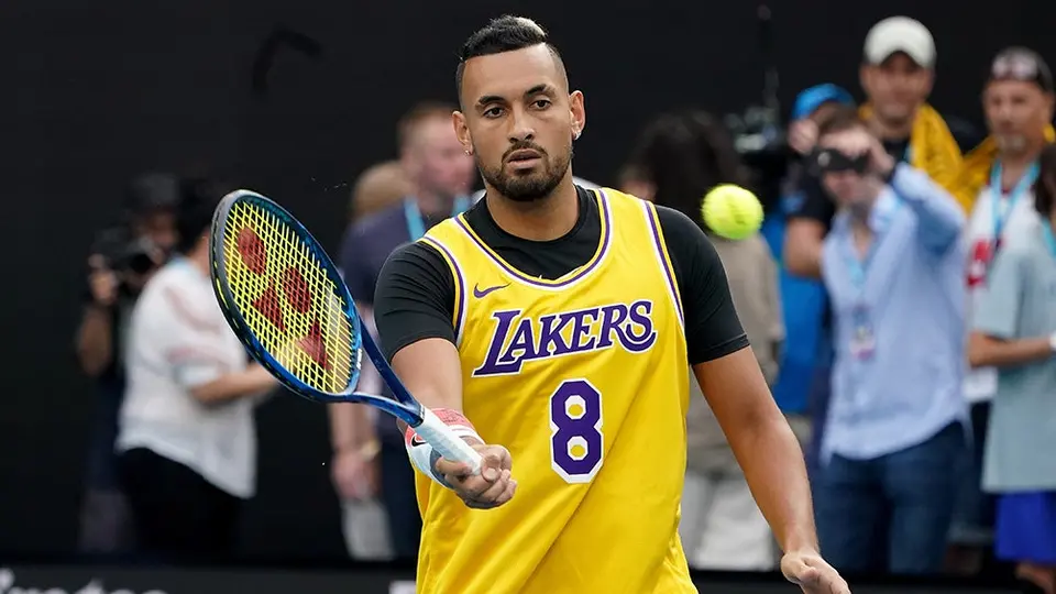 Nick Kyrgios homenajeó a Kobe Bryant en partido vs Rafa Nadal