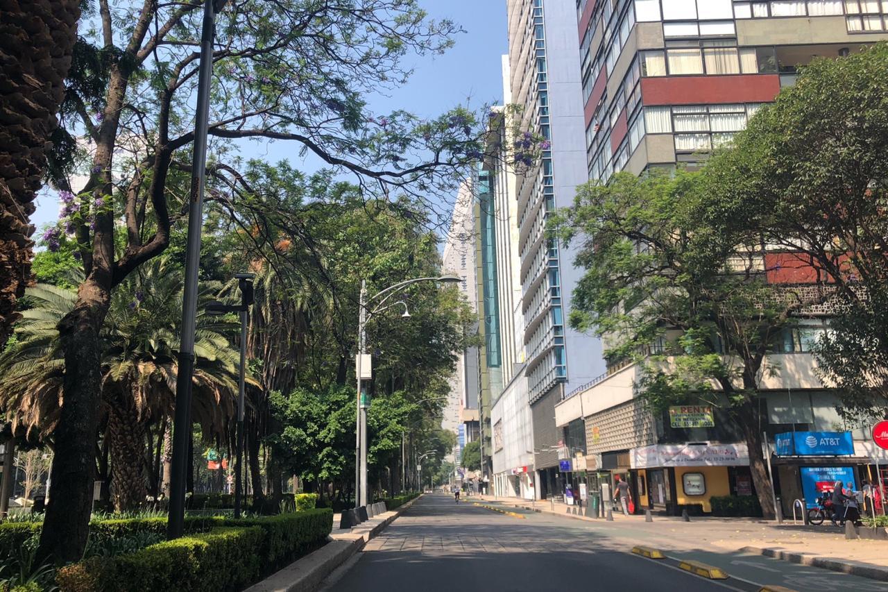 Así luce la CDMX en la cuarentena
