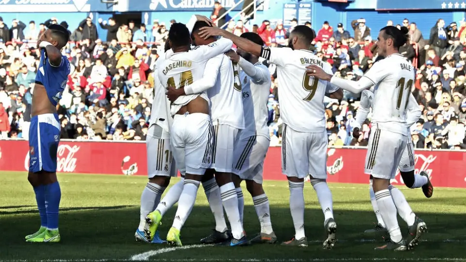 Real Madrid goleó a Getafe y es líder momentáneo de La Liga