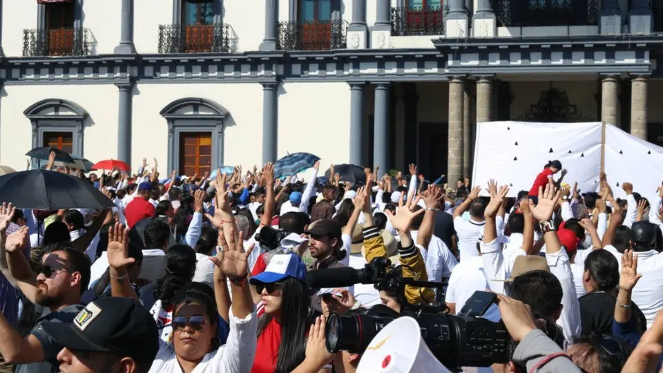 Estudiantes de la UAN marchan para defender la autonomía universitaria